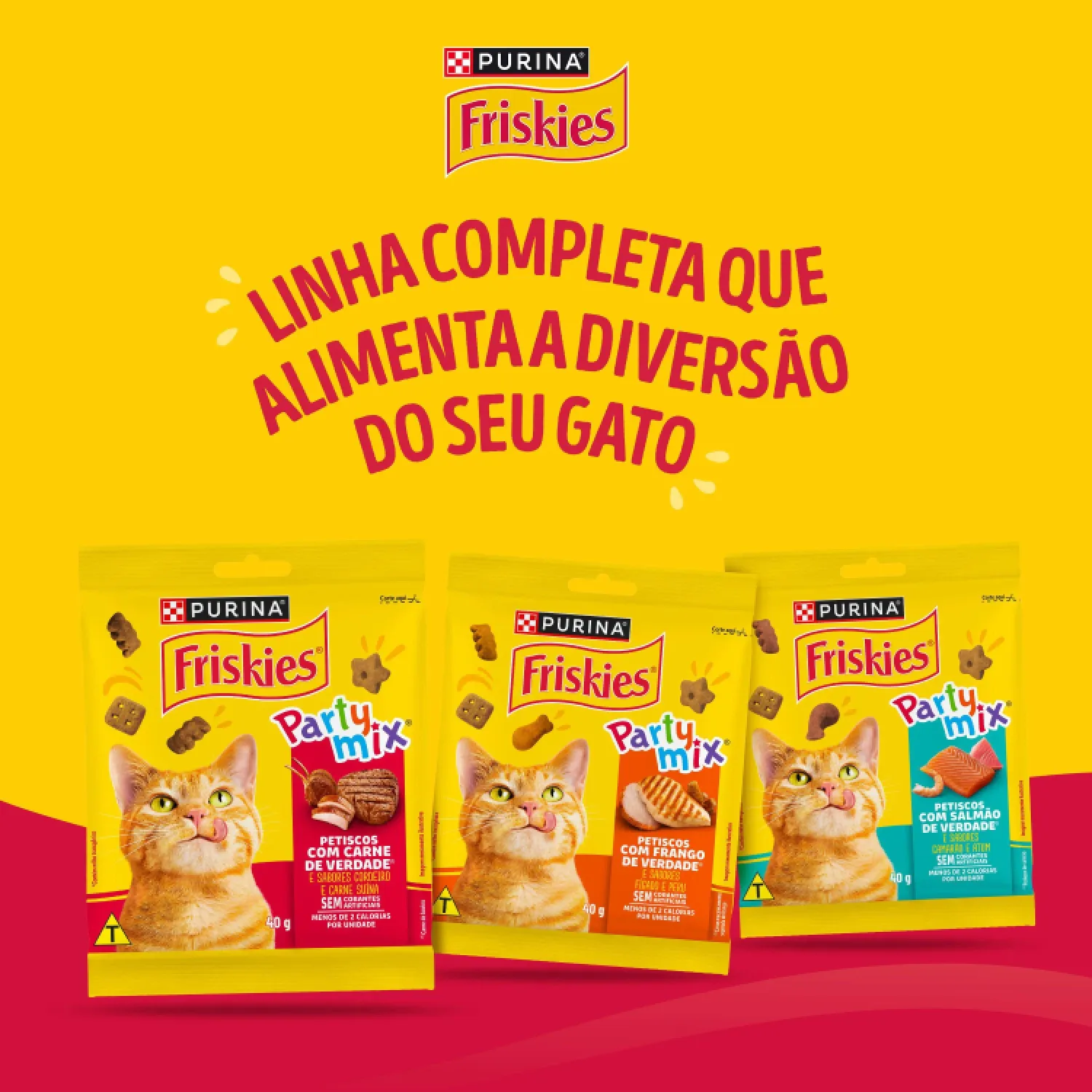 Petisco Friskies Party linha completa